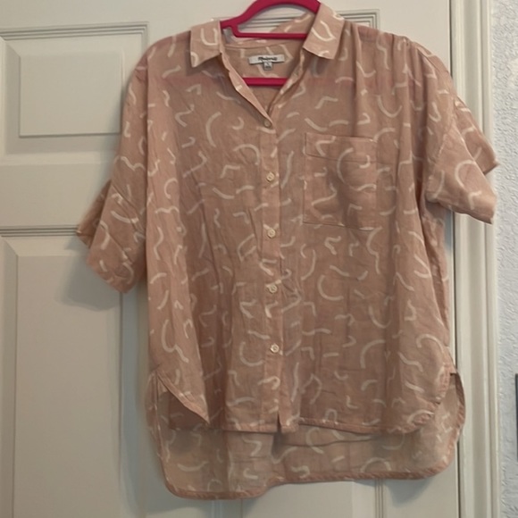 Madewell Daily Shirt in Bold Squiggles - Picture 2 of 4